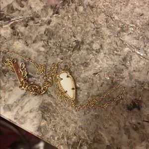 Kendra Scott white gold skylie necklace